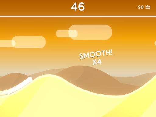 A thrilling and adventurous mobile game experience on sandy dunes, capturing the essence of speed and balance.