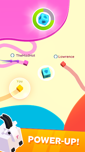 A vibrant and dynamic representation of strategy and competition in the colorful world of Paper.io 2, capturing the excitement of territory expansion.