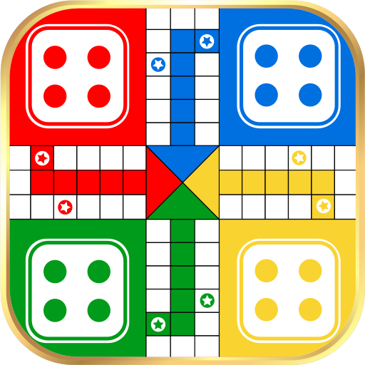 A digital Ludo board game evoking nostalgia and fun, capturing the essence of childhood memories and modern gaming convenience.