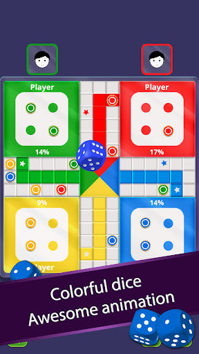 A digital Ludo board game evoking nostalgia and fun, capturing the essence of childhood memories and modern gaming convenience.