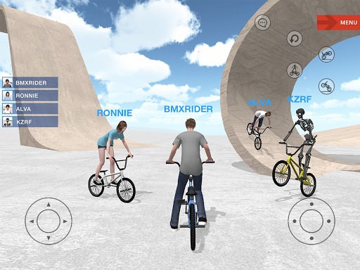 Excitement and thrill in BMX Space game, capturing the essence of BMX adventures and virtual park challenges.