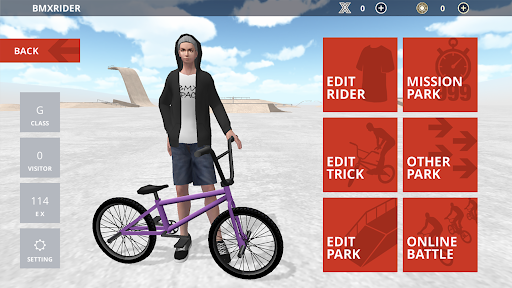 Excitement and thrill in BMX Space game, capturing the essence of BMX adventures and virtual park challenges.