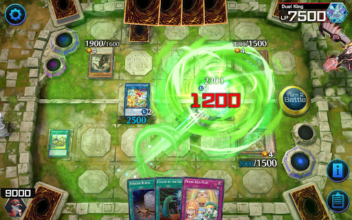 A thrilling duel of magical creatures and spells unfolds as players strategize their way to victory. The excitement of digital card battles captures the spirit of Yu-Gi-Oh!