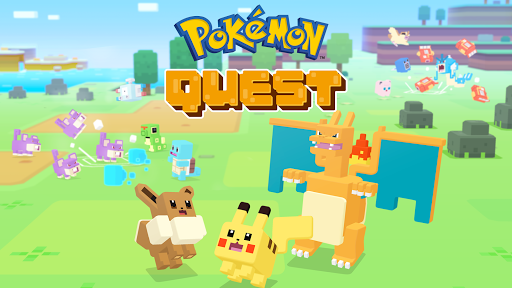 A vibrant and exciting depiction of a journey into the world of Pokemon Quest, filled with adventure and discovery.