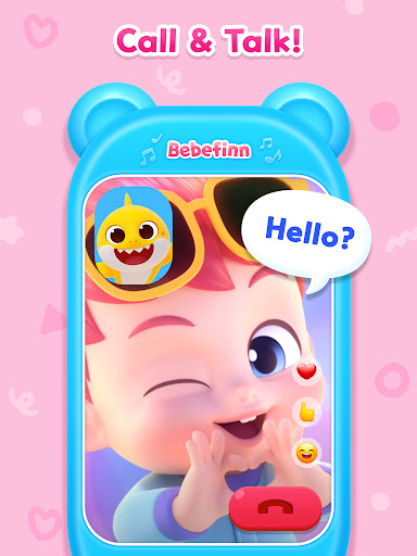 A joyful child engaging with a colorful and educational app on a tablet, embodying the playful and learning theme of the Bebefinn Phone App.