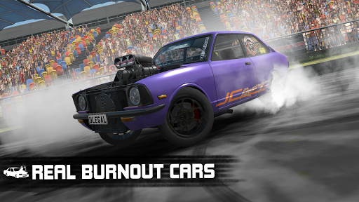 A high-adrenaline car drifting scene, capturing the excitement and thrill of Torque Burnout Game.