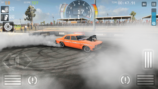 A high-adrenaline car drifting scene, capturing the excitement and thrill of Torque Burnout Game.