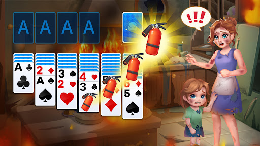 A magical and adventurous solitaire card game journey capturing excitement and mystery.