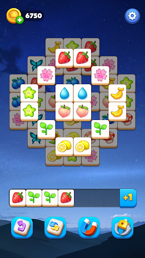 Joyful player immersed in a colorful puzzle adventure, matching vibrant tiles with a smile.