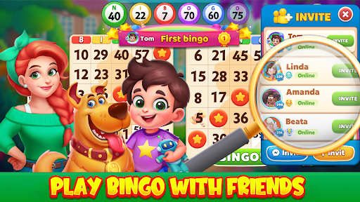 A vibrant and thrilling bingo game experience filled with numbers, excitement, and casino-themed storytelling, capturing the essence of Fun Bingo Online on Android.