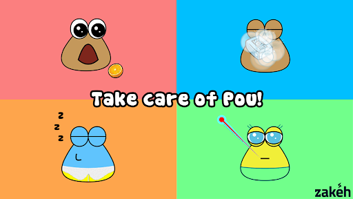 A colorful and cheerful depiction of a virtual pet, symbolizing fun and companionship in the digital age.