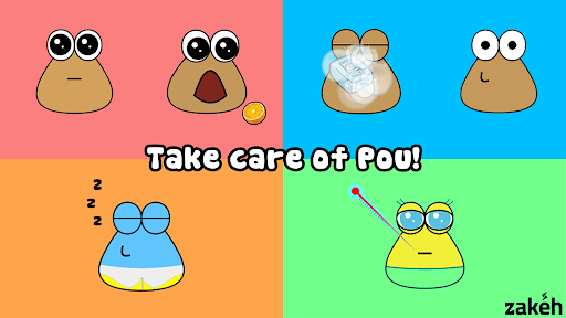 A colorful and cheerful depiction of a virtual pet, symbolizing fun and companionship in the digital age.