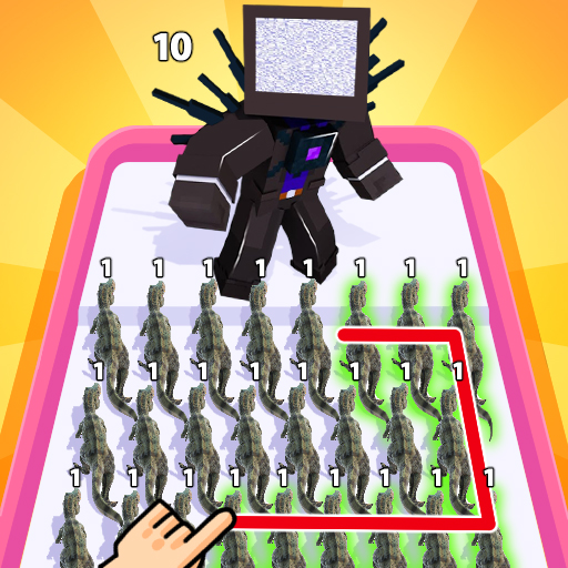 A thrilling battle scene from Merge Master Hero: Monster Battle, where vibrant monsters clash in a strategic showdown.