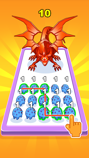 A thrilling battle scene from Merge Master Hero: Monster Battle, where vibrant monsters clash in a strategic showdown.