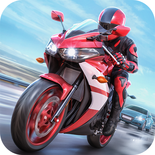 A thrilling motorcycle racing adventure, capturing the excitement and intensity of high-speed racing in the virtual world.