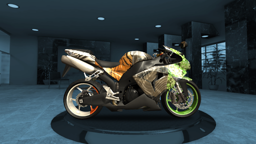 A thrilling motorcycle racing adventure, capturing the excitement and intensity of high-speed racing in the virtual world.