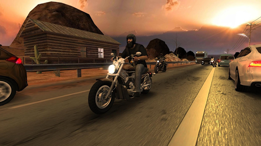 A thrilling motorcycle racing adventure, capturing the excitement and intensity of high-speed racing in the virtual world.