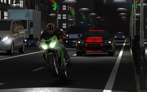 A thrilling motorcycle racing adventure, capturing the excitement and intensity of high-speed racing in the virtual world.