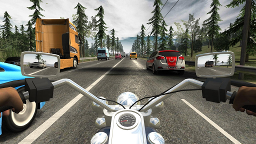 A thrilling motorcycle racing adventure, capturing the excitement and intensity of high-speed racing in the virtual world.