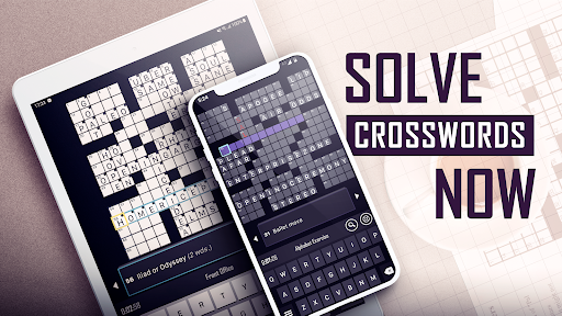 A person eagerly solving a crossword puzzle, symbolizing mental engagement and the joy of discovery.