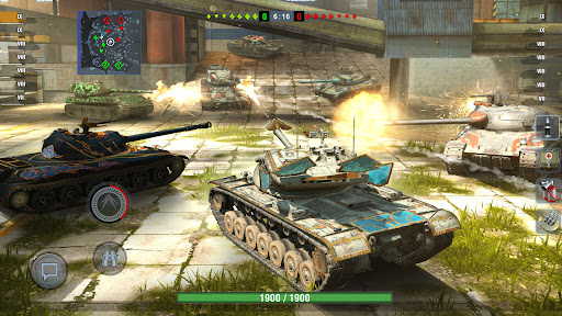 An exhilarating battlefield with tanks in action, capturing the intensity and thrill of World of Tanks Blitz.