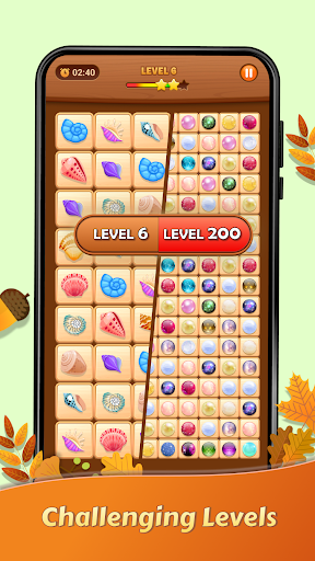 Exciting and challenging Onet Tile Match Puzzle game experience, engaging and rewarding for players.