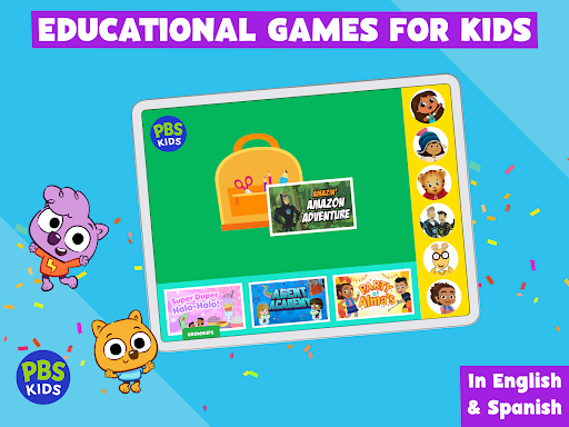 A child joyfully engaged in learning through the PBS Kids Games App, symbolizing the fun and educational experience offered by the app.