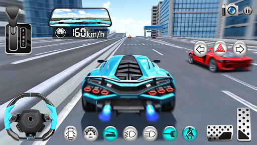 Feel the thrill of the open road and the rush of the city lights as you race through the bustling streets in Real Car Driving: Traffic City Race 3D Open World.