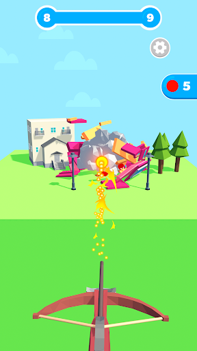 An exciting scene from the Slingshot Building Destroy Game showcasing vibrant graphics and thrilling gameplay, capturing the essence of fun and adventure.