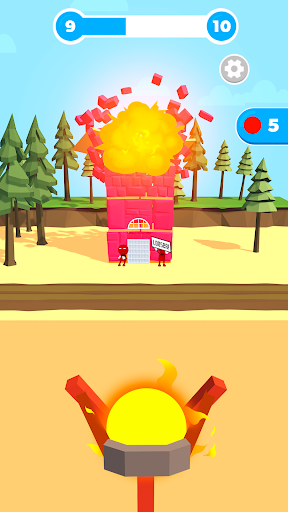 An exciting scene from the Slingshot Building Destroy Game showcasing vibrant graphics and thrilling gameplay, capturing the essence of fun and adventure.