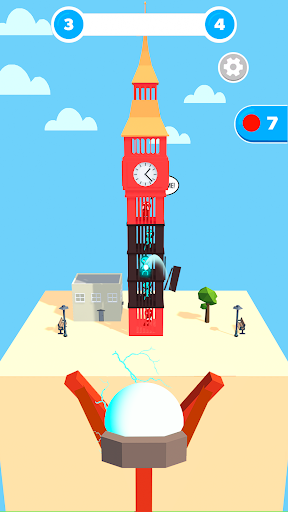 An exciting scene from the Slingshot Building Destroy Game showcasing vibrant graphics and thrilling gameplay, capturing the essence of fun and adventure.