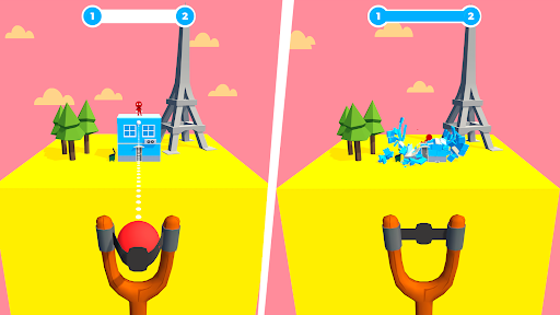 An exciting scene from the Slingshot Building Destroy Game showcasing vibrant graphics and thrilling gameplay, capturing the essence of fun and adventure.