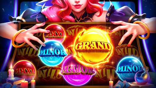 Excitement and thrill of playing casino slot games on a mobile device.