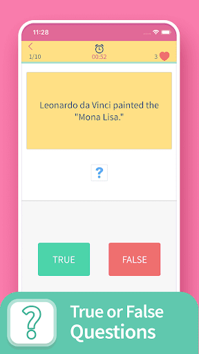 A vibrant, exciting representation of a trivia app with colorful question marks and a playful theme, capturing the essence of knowledge and fun.