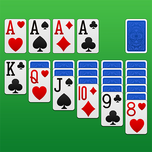 A person enthusiastically playing a game of solitaire, feeling a sense of nostalgia and excitement as they engage with a classic Klondike card game on their smartphone.