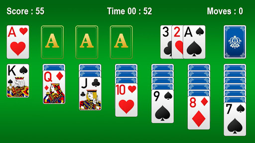 A serene and captivating scene of a classic Solitaire game with vibrant themes, evoking nostalgia and relaxation.