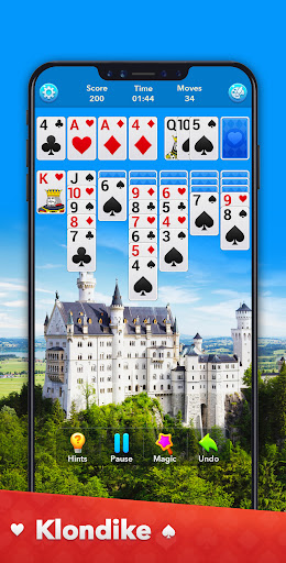 A captivating game of Solitaire, evoking nostalgia and strategic excitement.