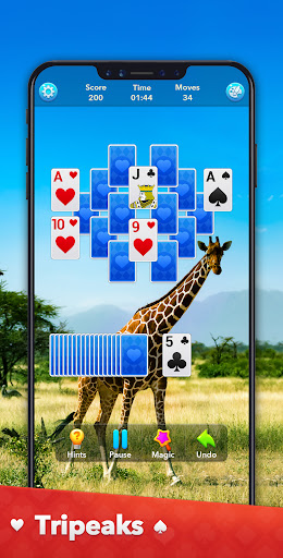 A captivating game of Solitaire, evoking nostalgia and strategic excitement.