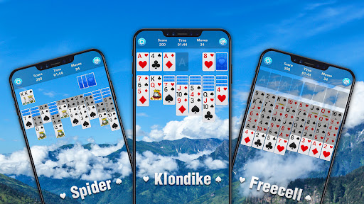 A captivating game of Solitaire, evoking nostalgia and strategic excitement.