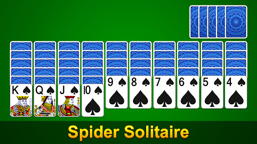 A serene and engaging atmosphere of Spider Solitaire, evoking nostalgia and concentration.