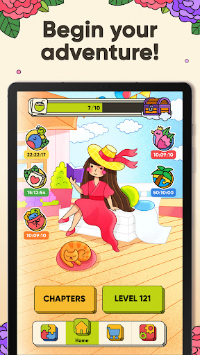 A vibrant and engaging puzzle world filled with colorful tiles, sparking excitement and challenge.