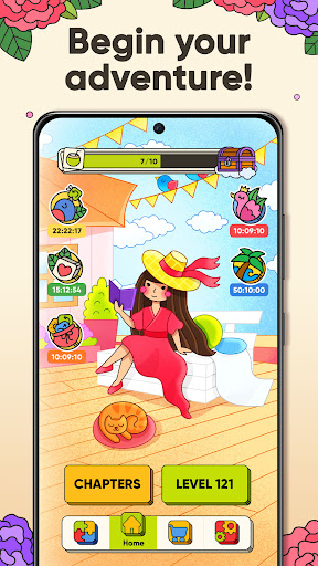 A vibrant and engaging puzzle world filled with colorful tiles, sparking excitement and challenge.