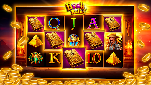 A vibrant and exciting depiction of a virtual casino, capturing the thrill and allure of slot machines with bright lights and a sense of anticipation.