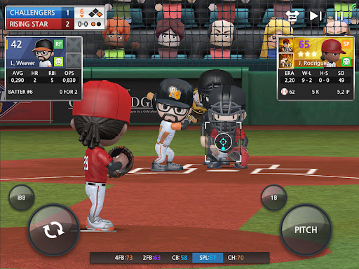 A thrilling baseball game experience, capturing the excitement and strategy of America's favorite pastime in a mobile app.