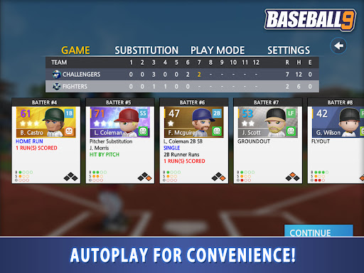 A thrilling baseball game experience, capturing the excitement and strategy of America's favorite pastime in a mobile app.