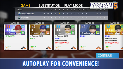 A thrilling baseball game experience, capturing the excitement and strategy of America's favorite pastime in a mobile app.