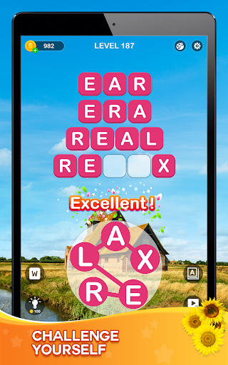 A challenging and addictive puzzle game that sparks joy and enhances vocabulary skills, offering a captivating brain exercise for word enthusiasts.